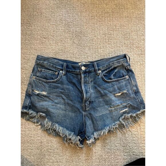 Free People Pants - Free People Button Front Jean Shorts